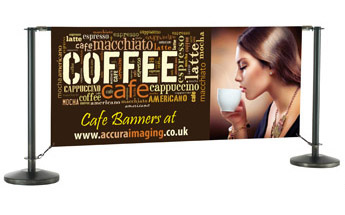 Example of a cafe banner