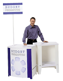 Budget promotor stand