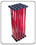 The collapsed Series 6000 pop-up frame