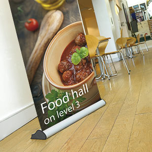 Sigma roller banner stand.