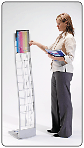 10-Up Deluxe literature stand - 10 x A4 pockets.